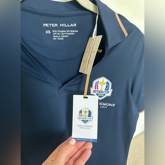 Official Ryder Cup 2023 Women’s Peter Millar Polo in size XS. NEW WITH TAGS! - Picture 3 of 4